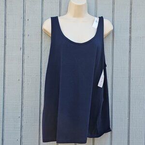 Old Navy First-Layer Scoop Neck Tank Top Women's 2X Navy New